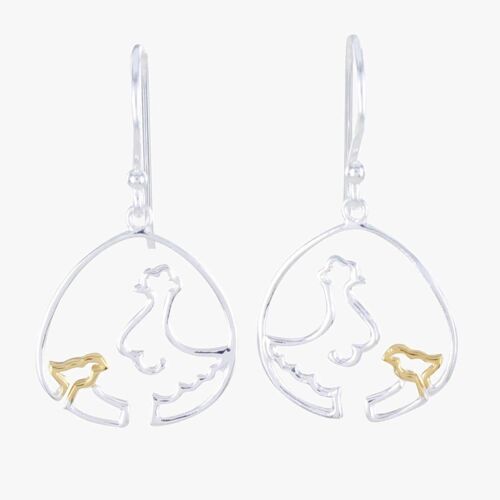 Chicken and Chick Earrings