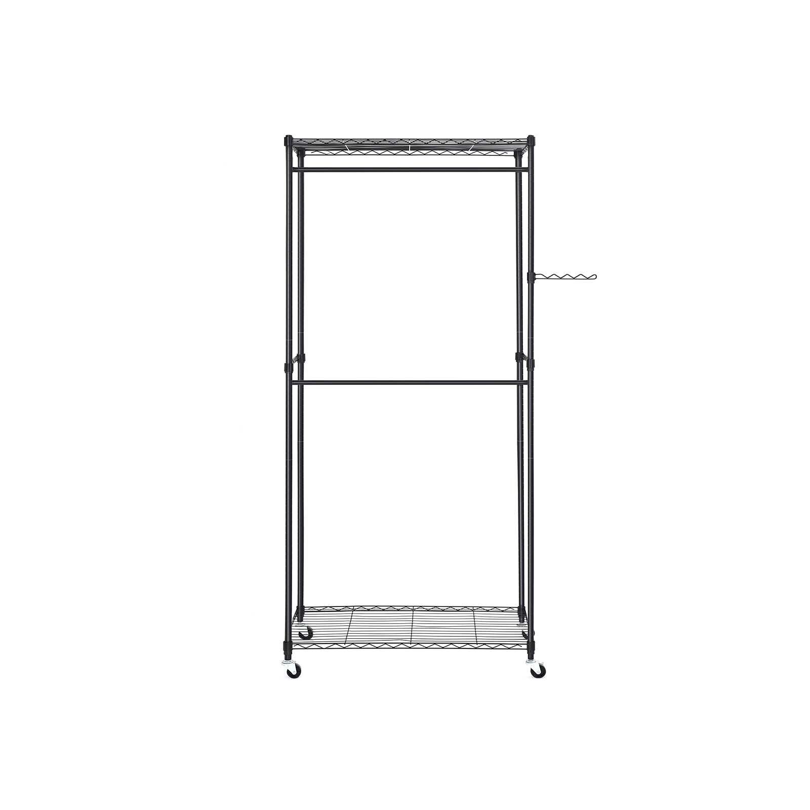 Armoire ouverte sur roulettes, 90 x 45 x 200 cm