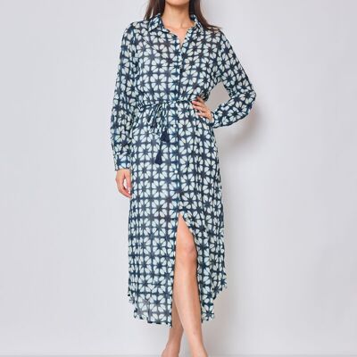 Floral print midi dress