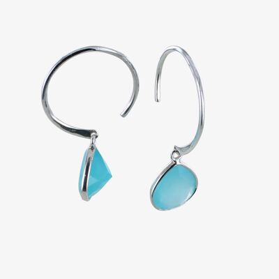 Pear Drop Earrings AQUA