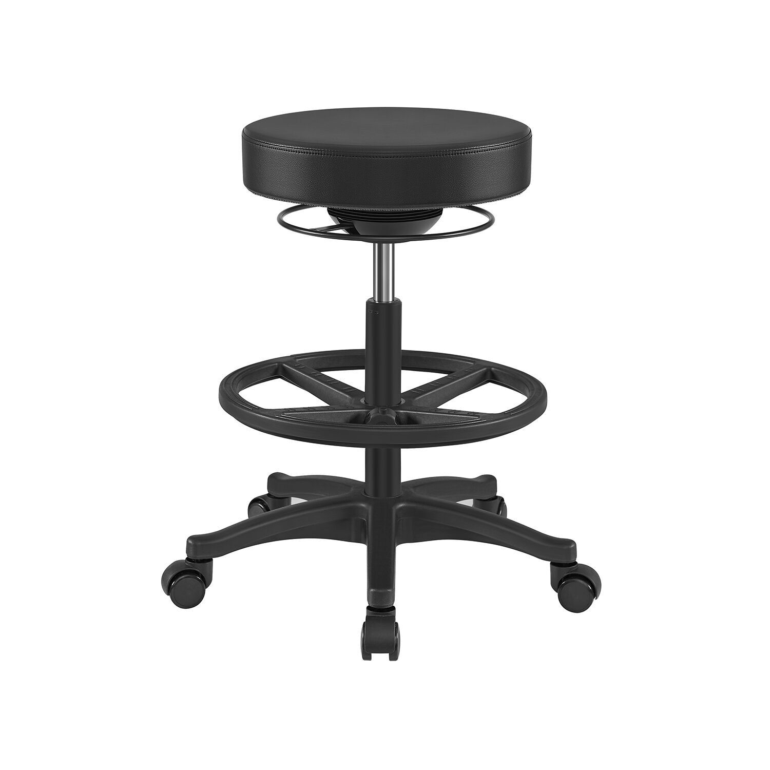 Tabouret de bureau 59.5-81 cm noir