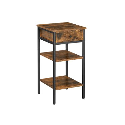 Table de chevet gain de place, 35 x 35 x 70 cm