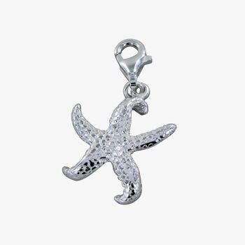 Charm étoile de mer en argent sterling 1