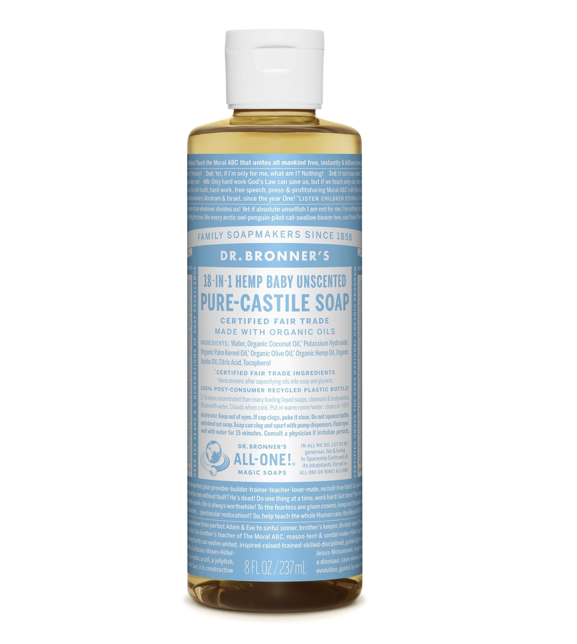 Dr. Bronner's Baby Mild Castile Liquid Soap 240ml