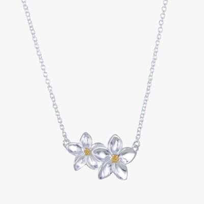 Sterling Silver Forget Me Not Necklace