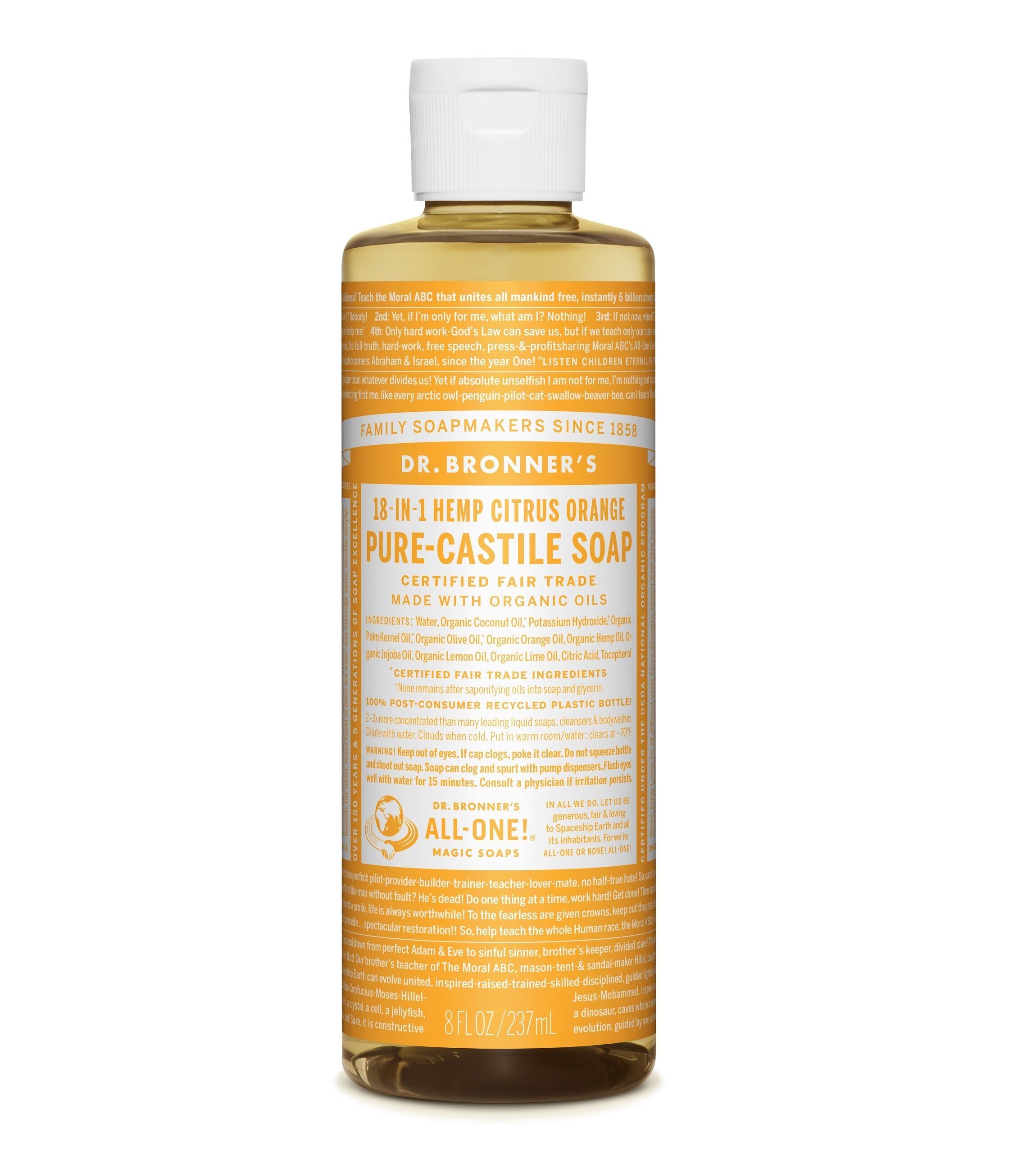 Dr. Bronner's Citrus Castile Liquid Soap 237ml