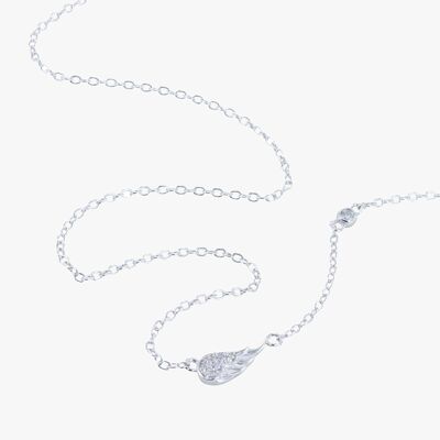 Angel Wing Pave Necklace