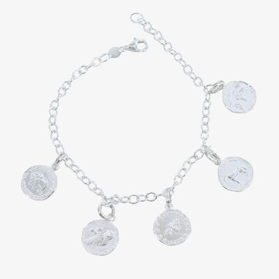 Bee Coin Charm and Bracelet