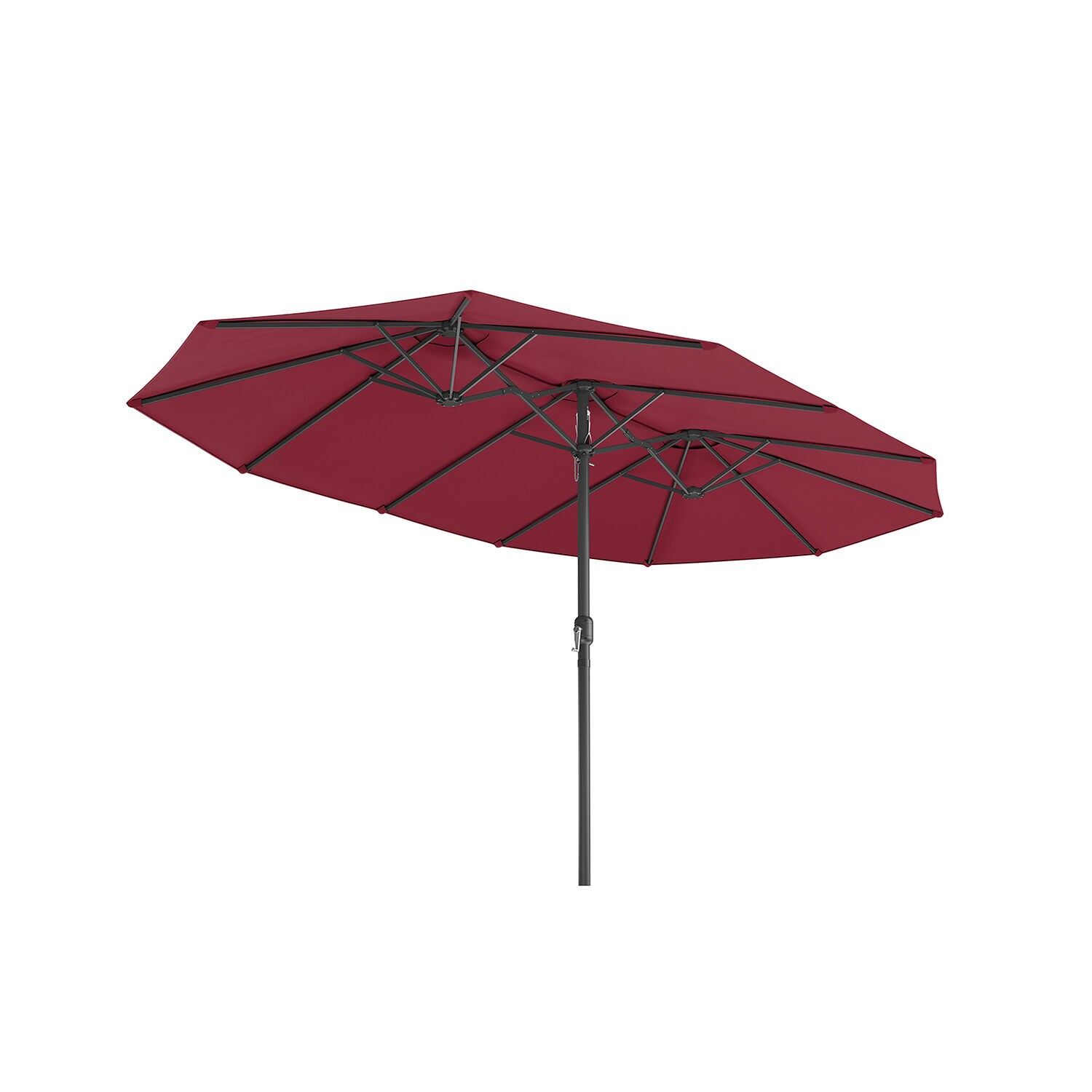 Double parasol 460 x 270 cm with crank and UV protection