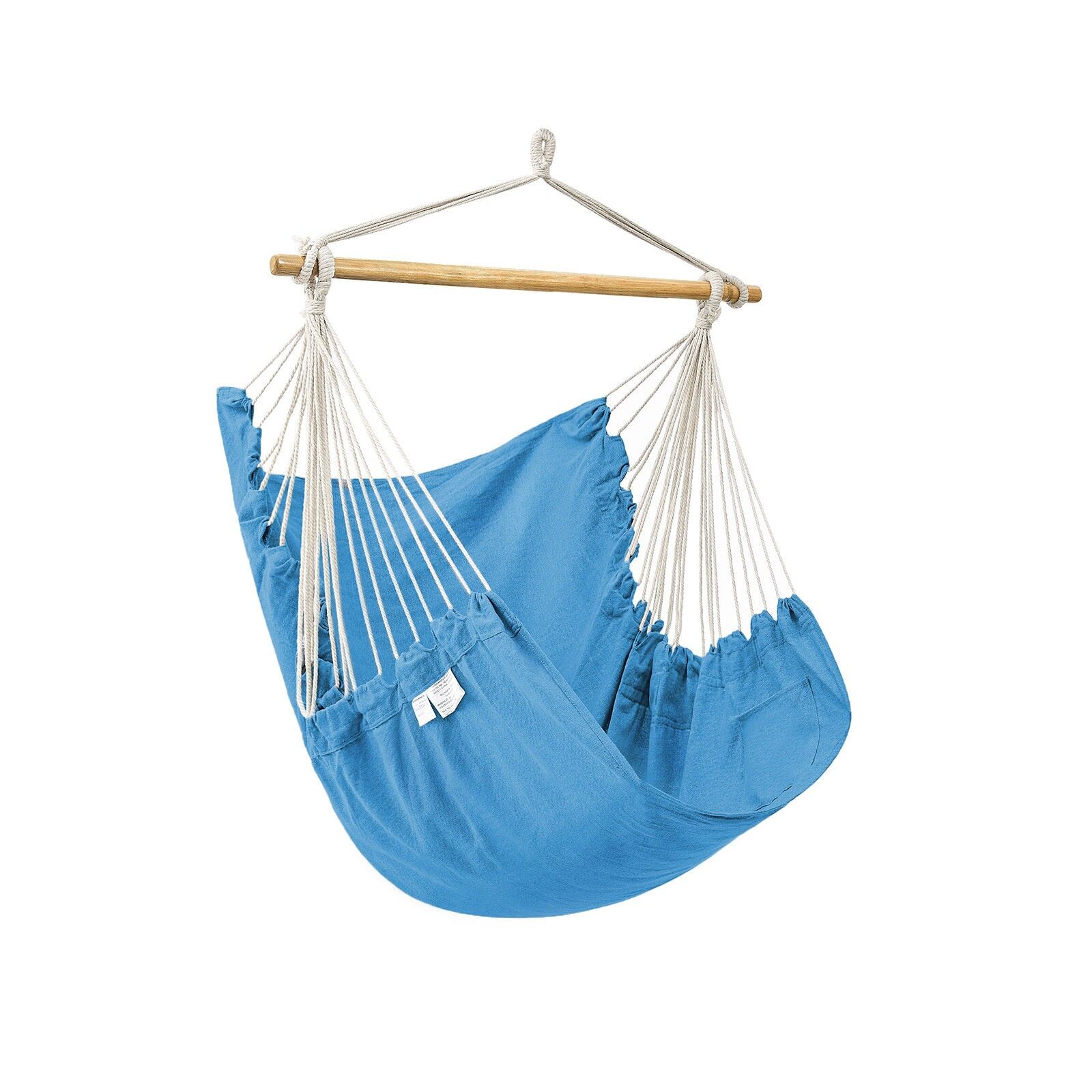 XXL hanging chair monkey swing blue, 130 x 185 cm