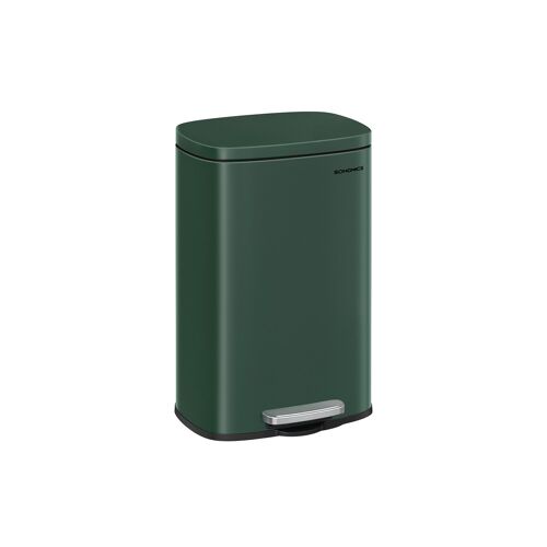 Kitchen waste bin 50 litre vintage green, 43.2 x 37.1 x 63.2 cm (L x W x H) Total height (with lid open): 88.6 cm Inner bucket dimensions: 40.6 x 25.7 x 58.3 cm