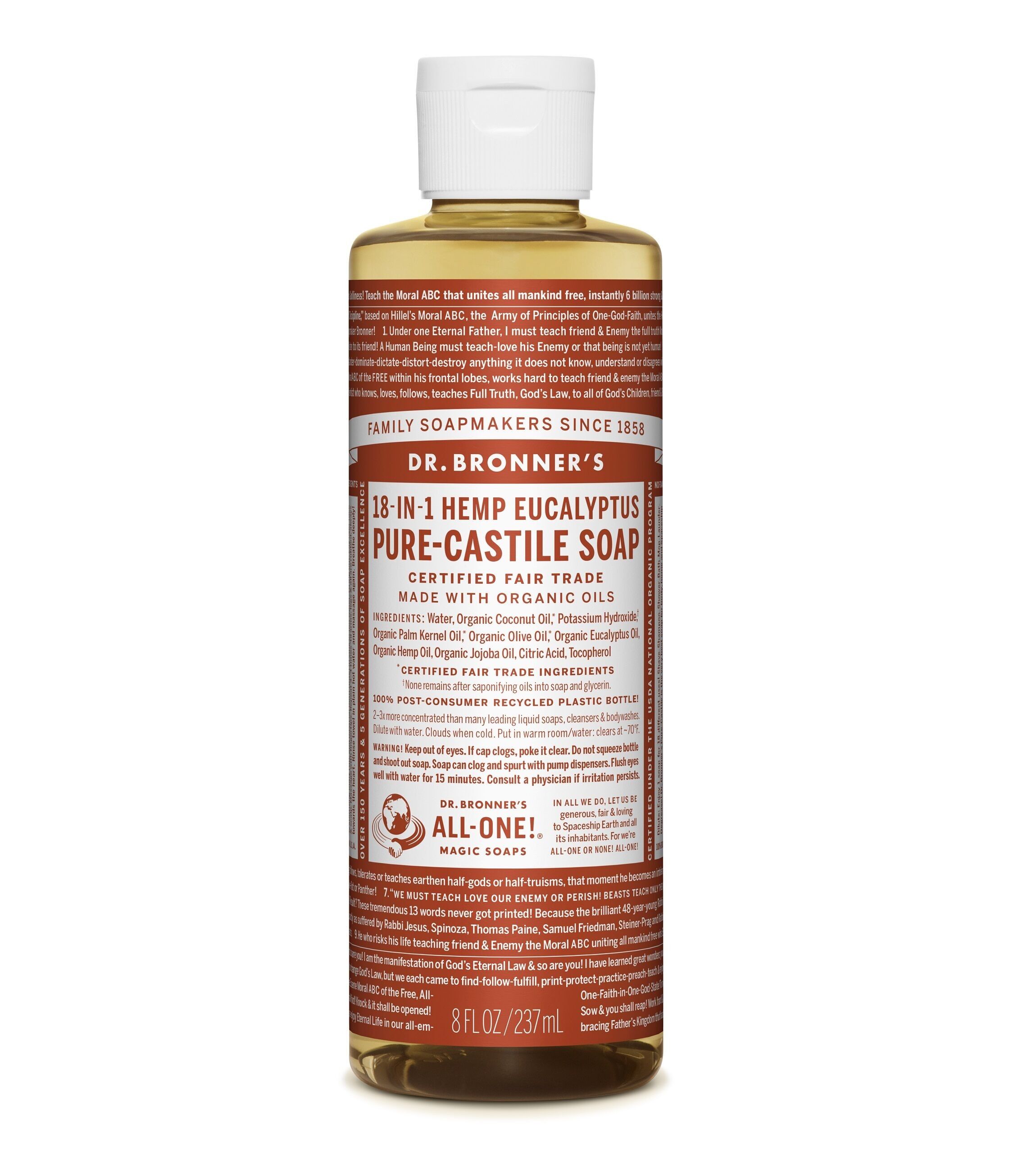 Dr. Bronner's Eucalyptus Castile Liquid Soap 240ml