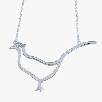 Collana grande fagiano in argento sterling