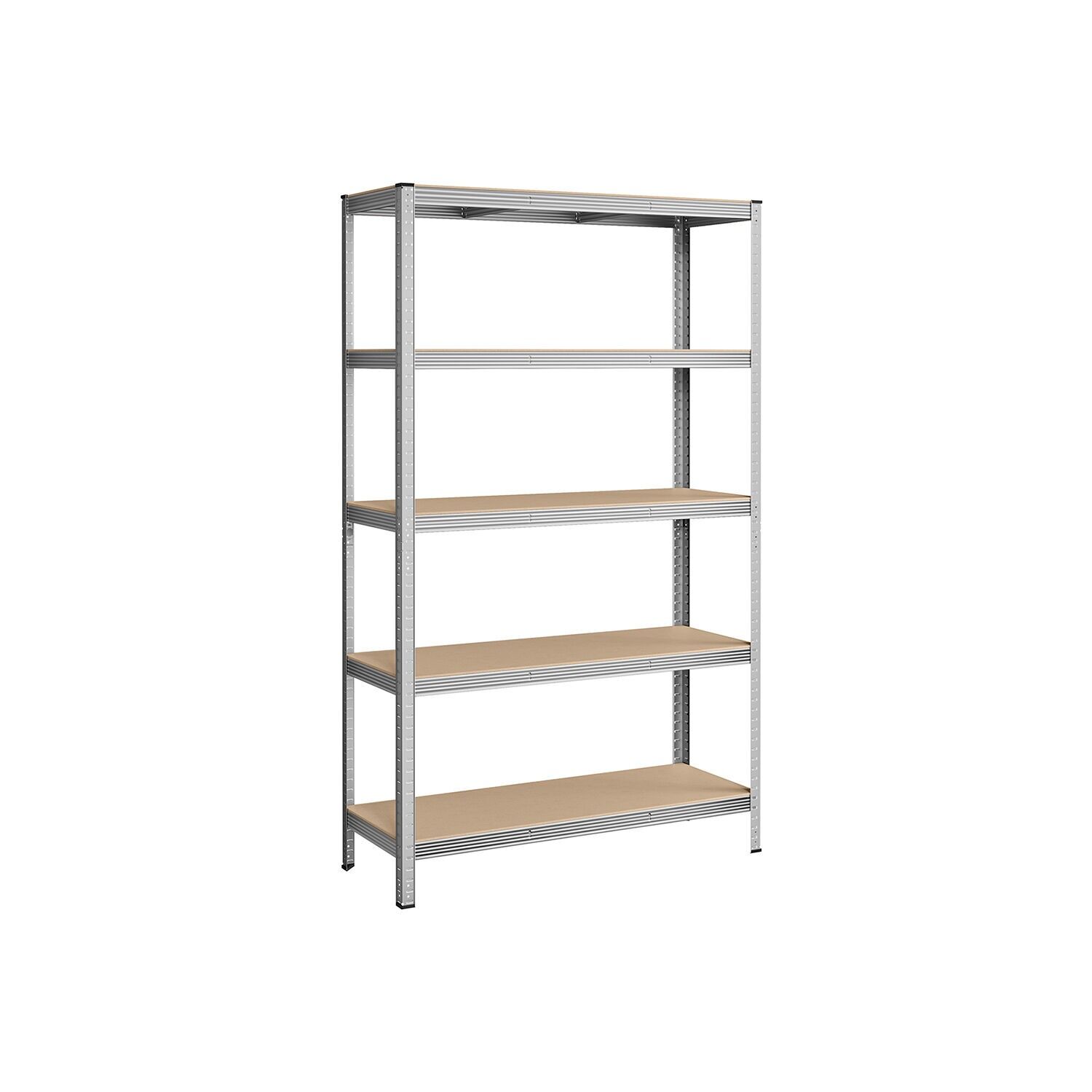 Storage rack with 5 adjustable shelves, 200 x 120 x 60 cm