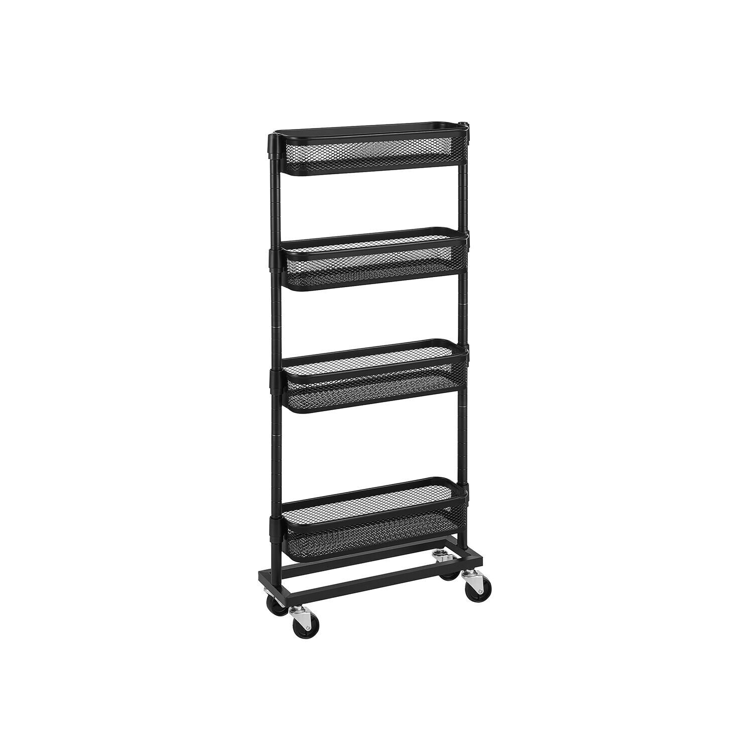 Narrow 4-tier trolley, 40.5 x 13.5 x 90.6 cm
