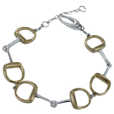 Pulsera Gruesa de Snaffle Dorado