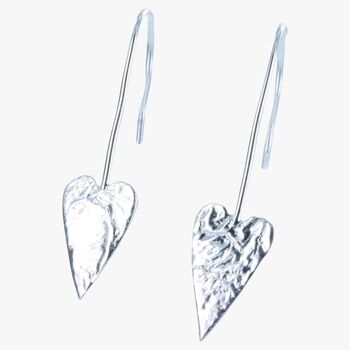 Boucles d'oreilles pendantes trio de coeurs 1