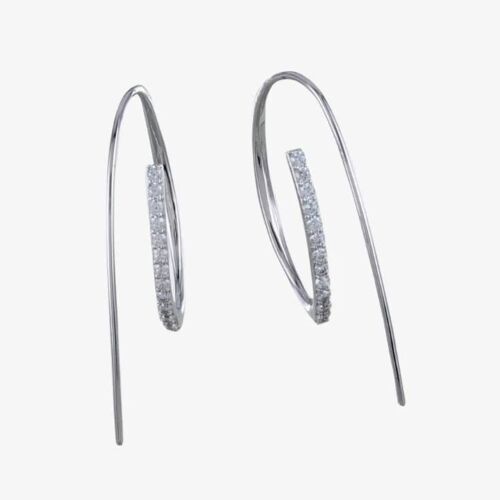 Pave Loop the Loop Earrings