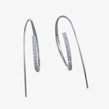 Boucles d'oreilles Pave Loop the Loop 1