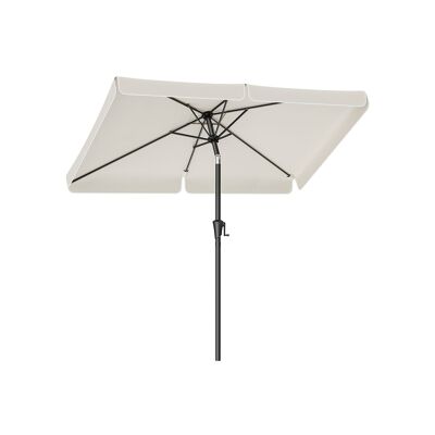 Sombrilla de balcón rectangular sin soporte, beige, 200 x 150 cm