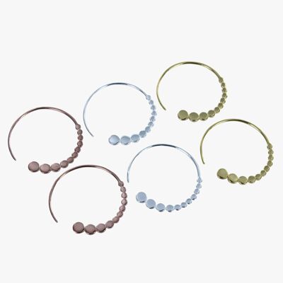 Orecchini Bubble Hoop argento piccoli