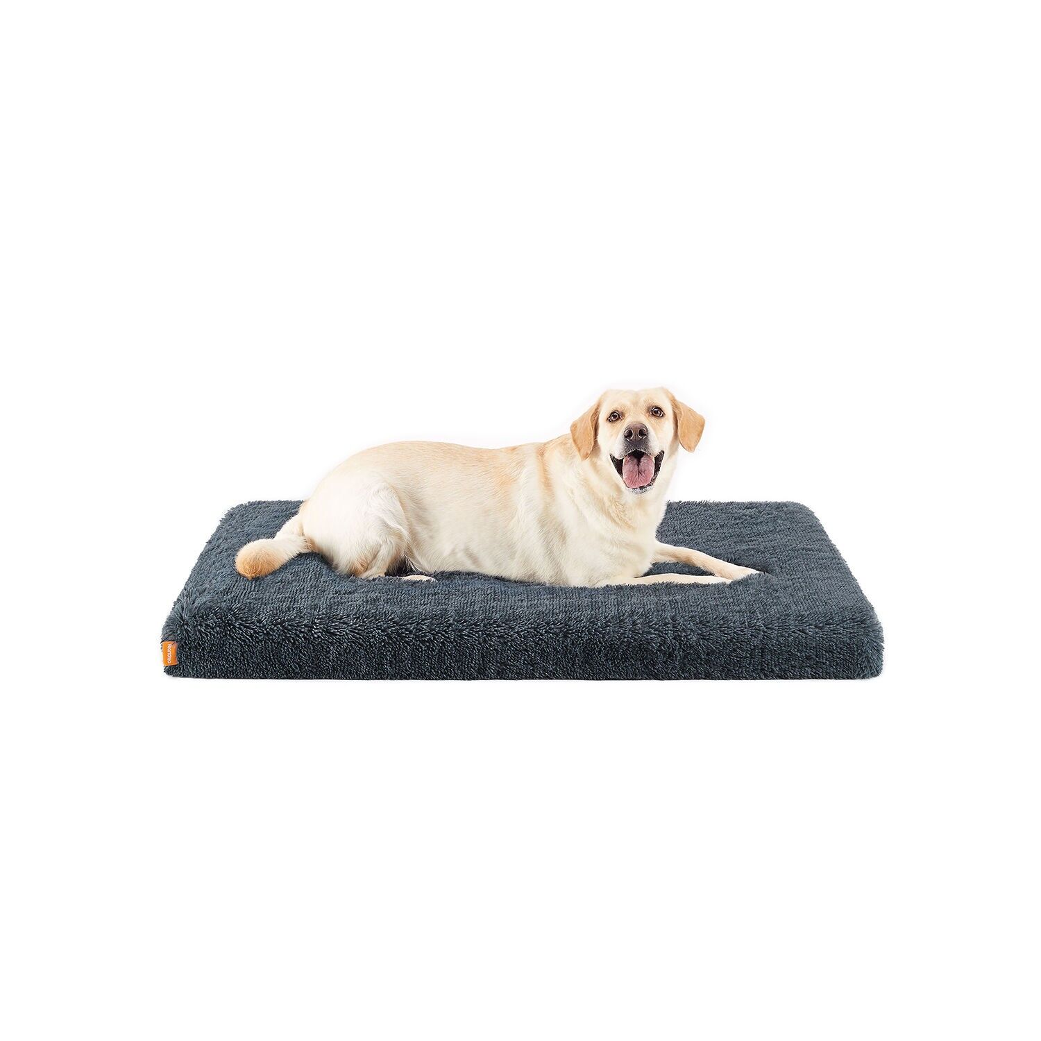 Plush dog bed 122 x 74 x 10 cm dark gray XXL