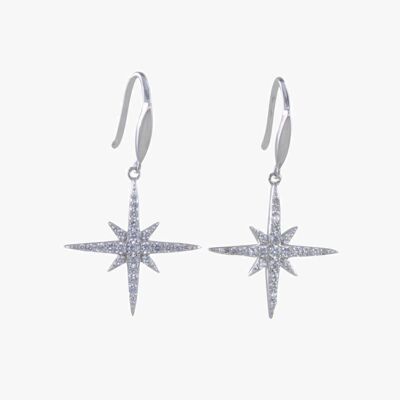 Suivez cette Star Pave Boucles d'oreilles