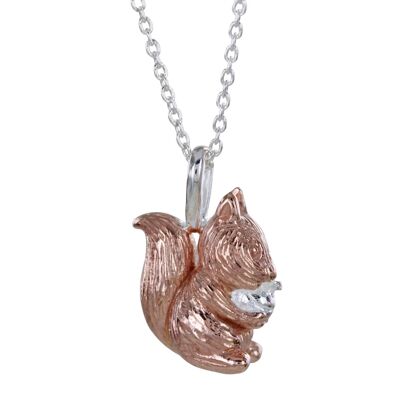 Squirrel Nutkin Necklace Rose