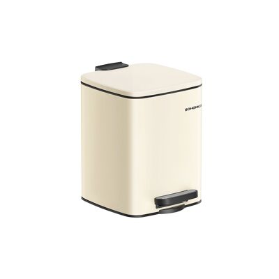 Seau cosmétique 6 litres beige sable, 23.9 x 19.3 x 25.5 cm (L x l x H) Hauteur totale (avec couvercle ouvert) : 44.Dimensions intérieures du seau : 5 cm.3 x 19.1 x 21. 3 cm