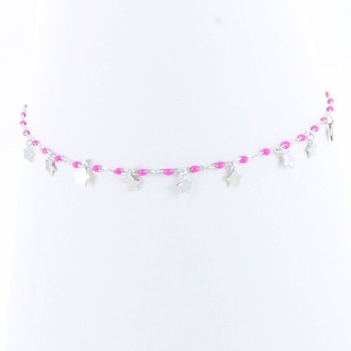 Pink starry bracelet