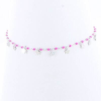 Pink starry bracelet