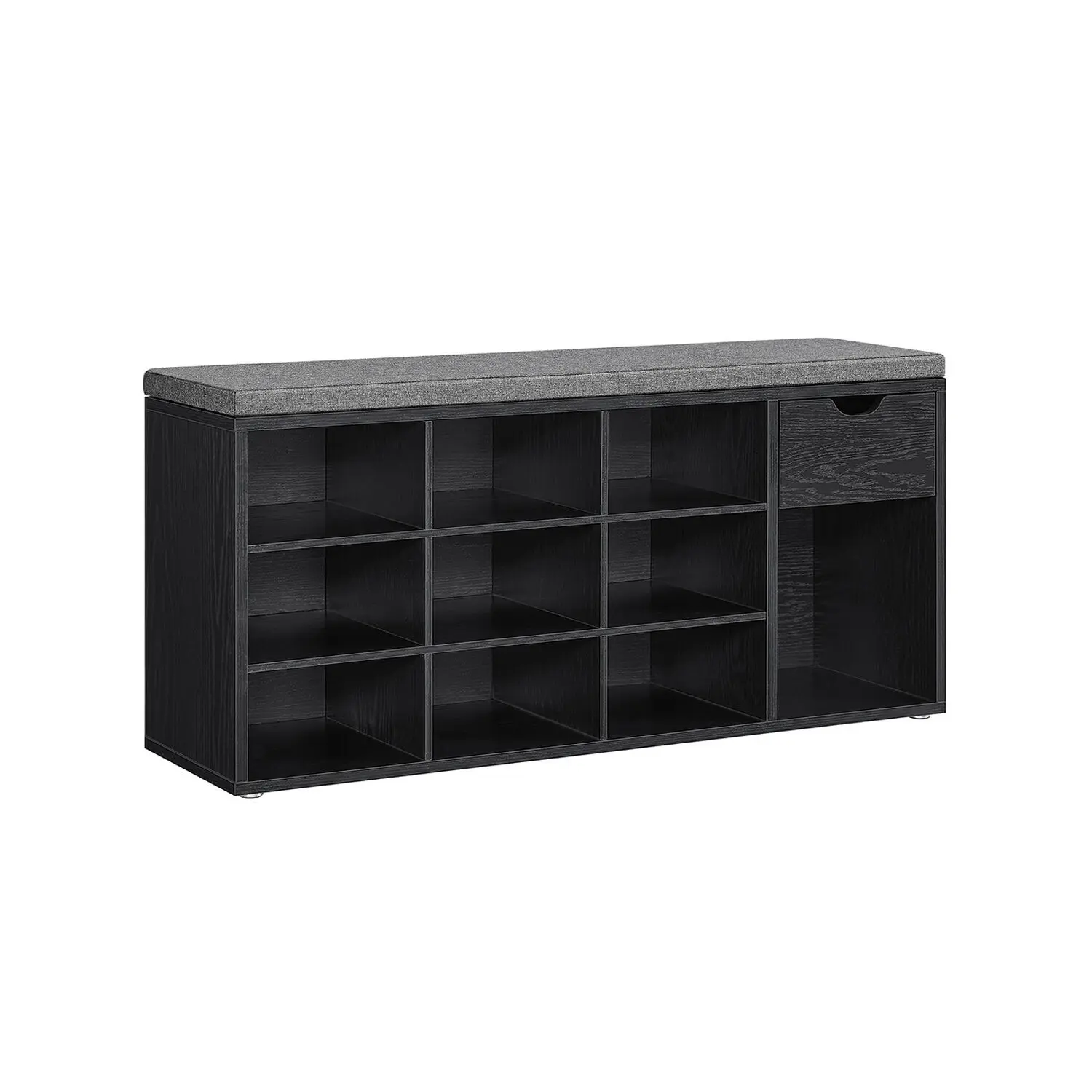 Table d'appoint verre et acier noir doré chic 42,5 x 42,5 x 48 cm Noir