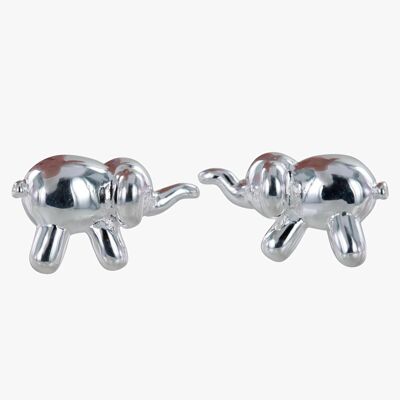 Aretes con forma de elefante y globo