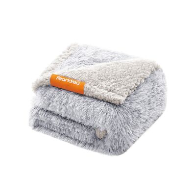 Reversible Sherpa fabric dog blanket 73 x 63 cm