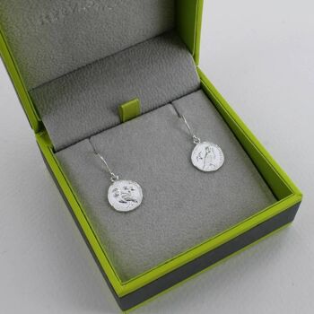 Boucles d'oreilles chouette pièce de monnaie 3