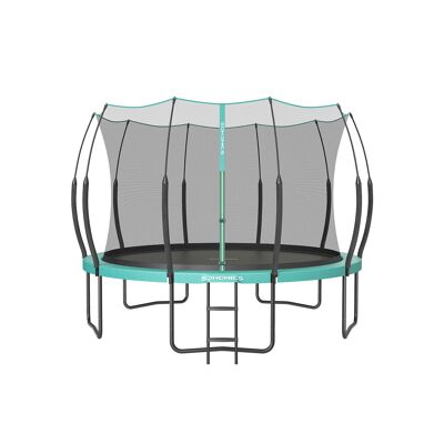 Trampolino Ø 366 cm con cerniera blu mare