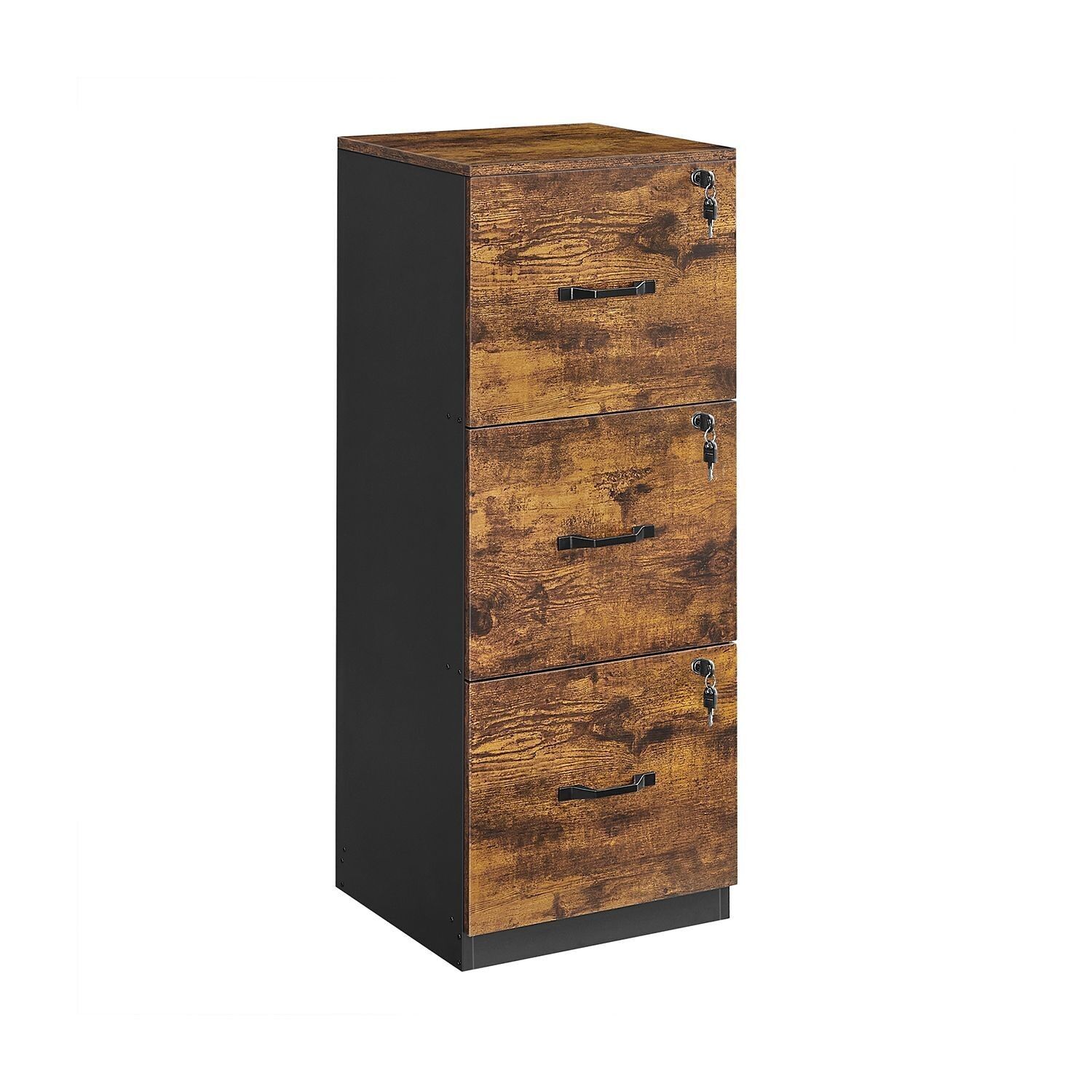 Filing cabinet with 3 lockable drawers, 40 x 41 x 103 cm