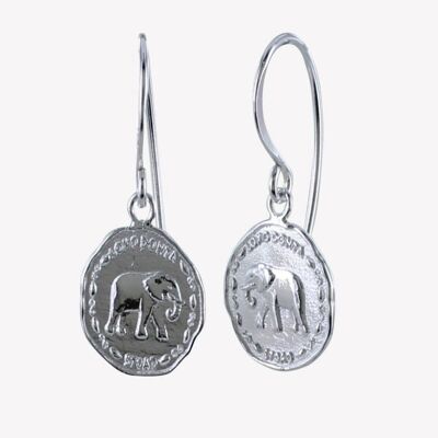 Elephant Coin Earring