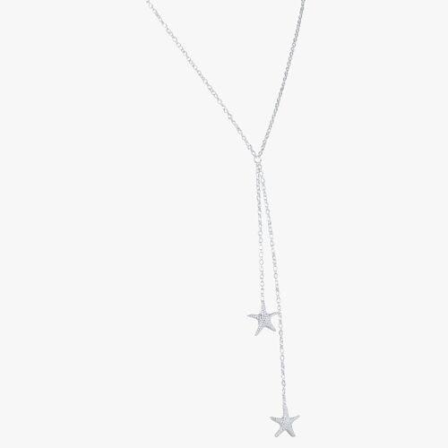 Falling Starfish Necklace