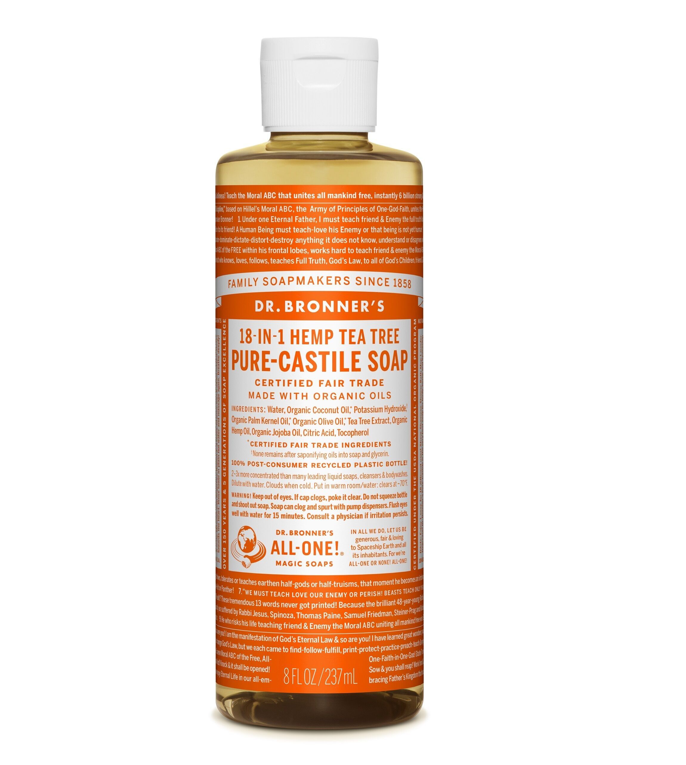 Dr. Bronner's Tea Tree Castile Liquid Soap 237ml