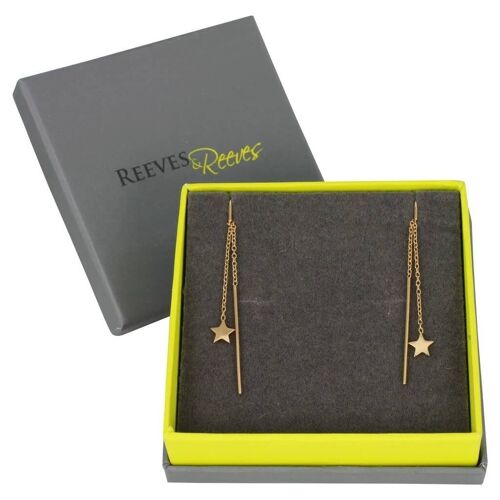 Star Finesse Drop Earring Gold