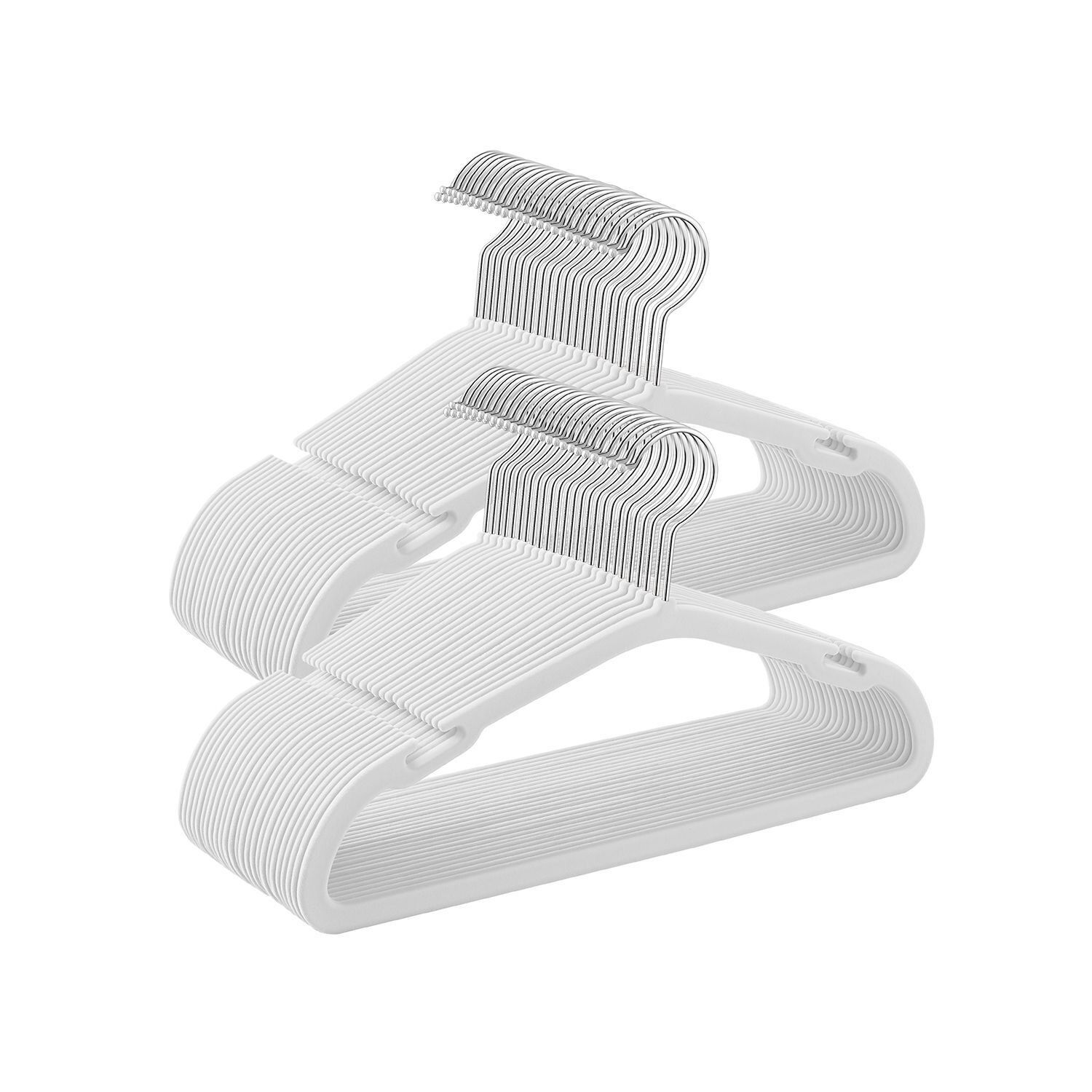 Lot de 50 cintres pour enfants, 35 x 20 cm, blanc nuage