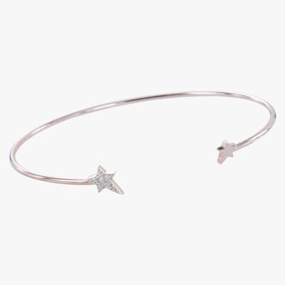 Starry Night Pave Cuff Bracelet Rose
