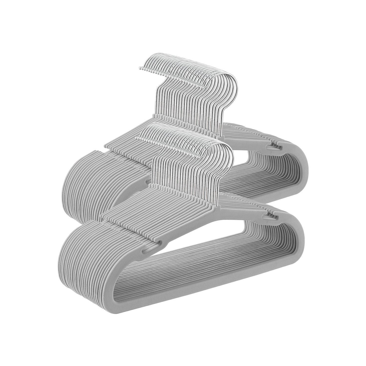 Ensemble de 50 cintres pour bébé, 28 x 17.5 cm, gris tourterelle