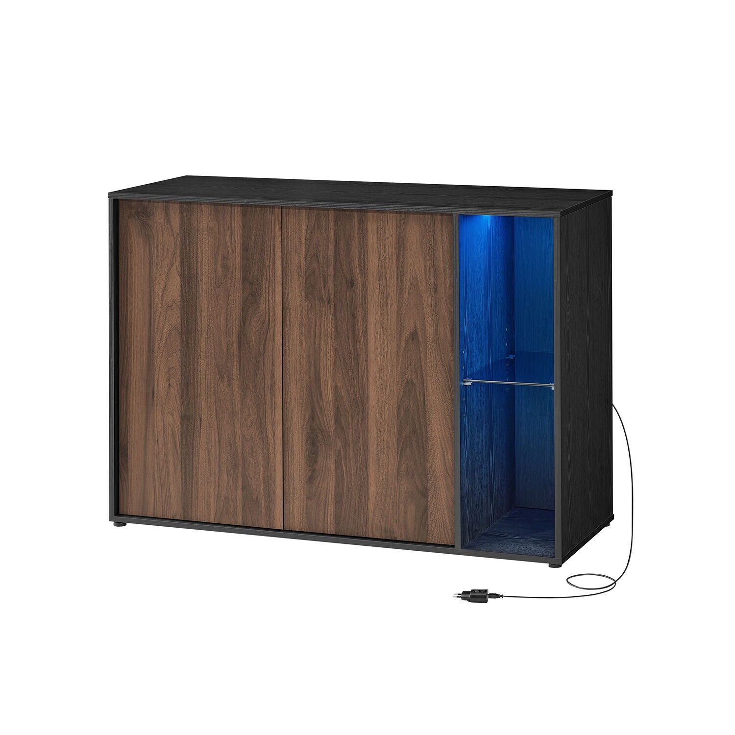 Sideboard with lighting and tool-less technology, 39 x 100 x 71 cm
