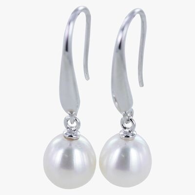 Boucles d'oreilles pendantes perle
