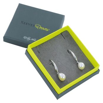 Boucles d'oreilles pendantes perle 4