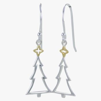 Boucles d'oreilles arbre de Noël 1