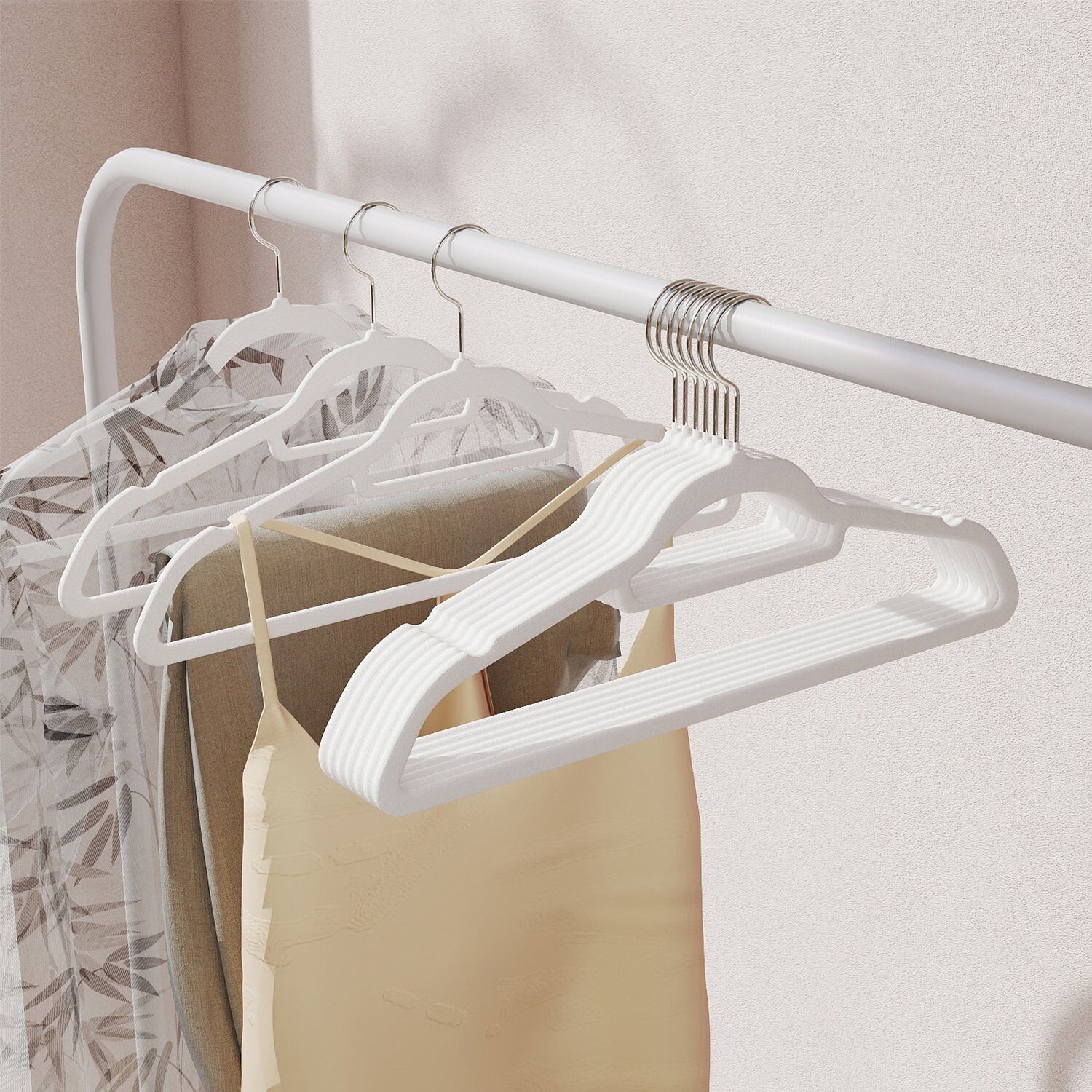 Cintres en velours, lot de 20, cintres, 45 x 0.6 x 23.5 cm