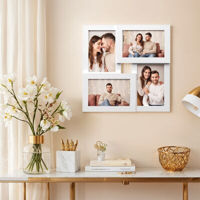 Cadre photo collage, 4 cadres photo pour photos 10 x 15 cm, collage photo
